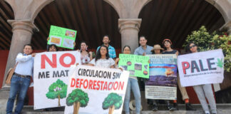 Vecinos de Amalucan piden no se talen árboles por distribuidor vial