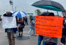 Vecinos protestan y bloquean distintos puntos de Cuautlancingo por falta de agua AGUA