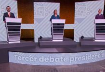 Xóchitl, Sheinbaum y Máynez participan en tercer debate presidencial Debate