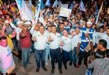 Lalo Rivera realiza cierre de campaña en Tlacotepec