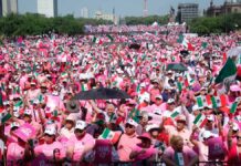 Marea Rosa se manifiesta en Zócalo de la Ciudad de México Marea Rosa