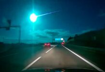 Meteorito ilumina de azul el cielo de Europa Meteorito