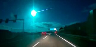 Meteorito ilumina de azul el cielo de Europa Meteorito