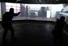 Terminan Stand de Simulación de Tiro Virtual en Academia de Policía de Puebla Simulación de Tiro Virtual