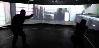 Terminan Stand de Simulación de Tiro Virtual en Academia de Policía de Puebla Simulación de Tiro Virtual