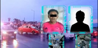 Detienen a hombre y a menor tras balacera en Tepeaca; iban en auto robado Balacera