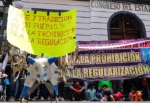 Coheteros se manifiestan contra prohibición de pirotecnia en Puebla Coheteros