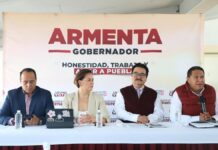 Vocería de Armenta pide al INE fiscalizar marcha de la Marea Rosa
