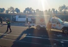 Dos muertos y cinco heridos deja choque en Arco Poniente