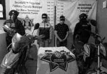 SSP Texmelucan detiene a dos sujetos armados