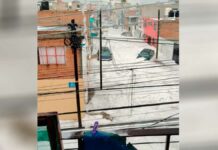 Granizada cubre de blanco la Ciudad de Puebla; hay árboles caídos granizada