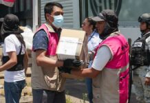 Llega a Puebla material electoral para 10 distritos material