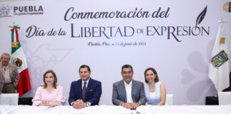 Sergio Salomón y Alejandro Armenta reconocen el papel de periodistas