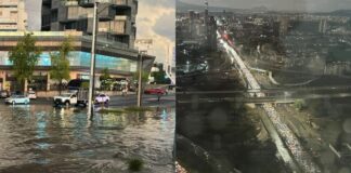 Lluvia causa caos y tráfico en Puebla capital