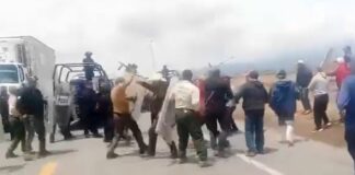 Policía desaloja a activistas poblanos en la Perote – Puebla; hay dos muertos