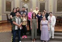 Recibe Congreso de Puebla visita de la Coalición Mexicana de Nueva York