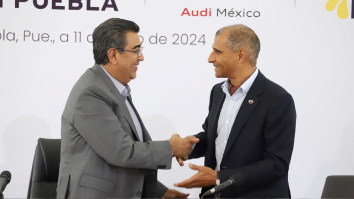 Gobierno de Puebla y AUDI anuncian inversión de mil millones de euros en electromovilidad
