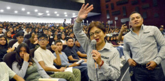 Lilia Cedillo supervisa la aplicación del Examen General de Admisión 2024