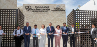 Sergio Salomón y Gaby Bonilla inauguran nueva Casa del Adolescente