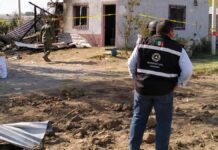 Suman tres muertos por explosión de polvorín en Coronango