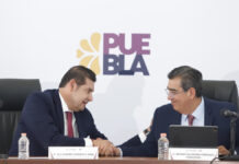 Armenta y Sergio Salomón tienen coordinación para presupuesto de Puebla
