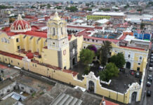 Ayuntamiento de Puebla da mantenimiento a fachadas de tres templos