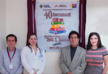 Norma Layón celebra 40 años de la Biblioteca Pública Regional José S. Serna