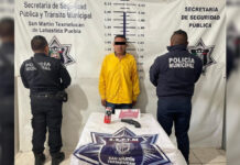 Detienen a hombre por portar arma de fuego sin licencia en Texmelucan