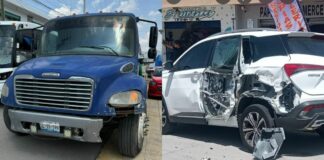 Pipa de SOSAPAC golpea y destroza camioneta; niegan pagar los daños