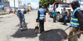 Avanza séptima etapa del Programa de Bacheo del Ayuntamiento de Puebla