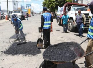 Avanza séptima etapa del Programa de Bacheo del Ayuntamiento de Puebla