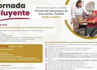 Prepara SEDIF “Jornada Incluyente” para personas con discapacidad en Coxcatlán