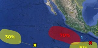 Pronostican desarrollo ciclónico del 70% frente a costas de México