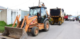 Gobierno estatal comienza rehabilitación de carretera en Nopalucan