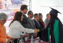 Norma Layón anuncia domo escolar para el CETIS 17 en Texmelucan