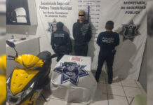 Policía de Texmelucan detiene a hombre por presunto robo de motocicleta