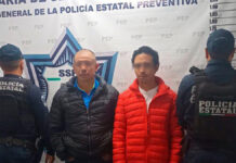 Policía estatal detiene a padre e hijo por portación ilegal de arma de fuego en Tlaola