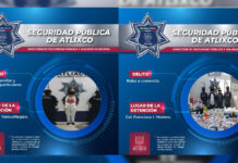 SSP de Atlixco logra detenciones por distintos delitos