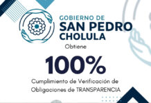 San Pedro Cholula cierra administración con calificación de 100% en transparencia