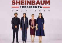 Sheinbaum presenta a secretarios de Turismo, Trabajo y Cultura