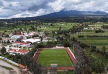 Sergio Salomón inaugura obras en escuela de San Miguel Canoa