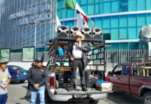 Integrantes de la 28 de Octubre se manifiestan en Puebla; exigen justicia