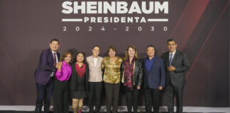 Claudia Sheinbaum se reúne con Sergio Salomón y Alejandro Armenta