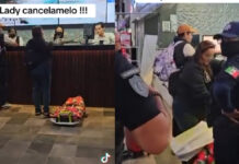 Exhiben a “Lady Cancélamelo” tras reclamo en taquilla de la CAPU