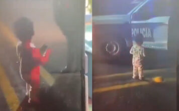 Hallan a niño de tres años caminando solo en carretera