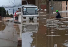 Lluvia deja afectaciones en las calles de Coronango