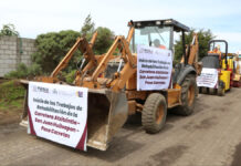 Gobernador inicia rehabilitación de carretera Atzitzintla– San Juan Huiloapan– Paso Carretas
