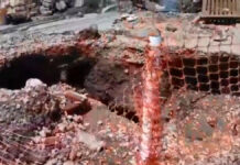 Se forma segundo socavón en calle Atzala de San Andrés Cholula