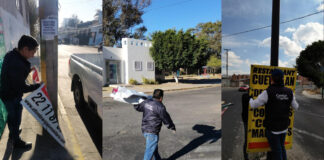 Ayuntamiento de Puebla retira publicidad irregular