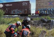 Accidente ferroviario en Querétaro deja 4 muertos